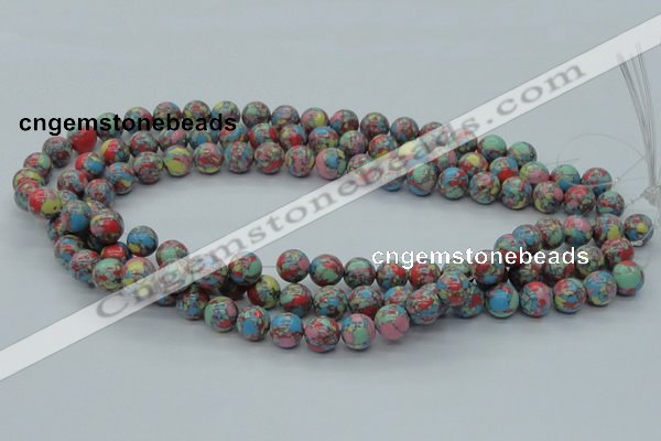 CTU260 16 inches 10mm round imitation turquoise beads wholesale