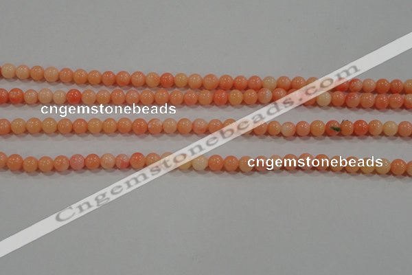 CTU2631 15.5 inches 4mm round synthetic turquoise beads