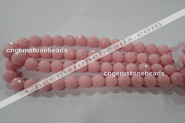 CTU2683 15.5 inches 12mm faceted round synthetic turquoise beads