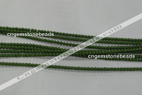 CTU2830 15.5 inches 2mm round synthetic turquoise beads