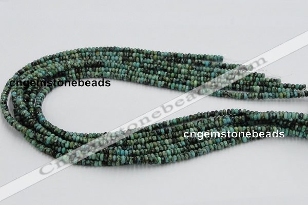 CTU404 15.5 inches 2*4mm rondelle African turquoise beads wholesale