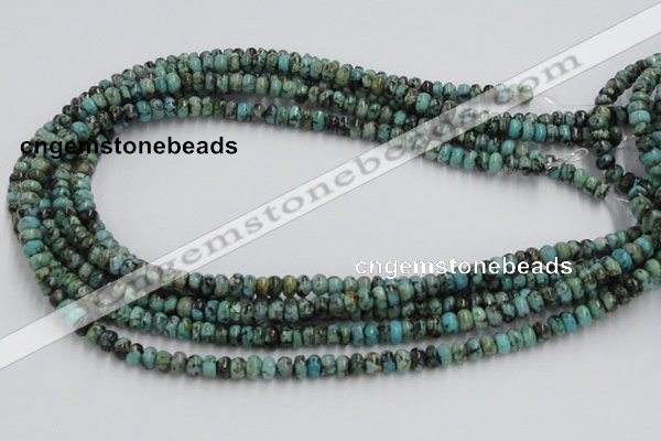 CTU405 15.5 inches 3*6mm rondelle African turquoise beads wholesale