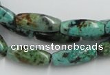 CTU409 15.5 inches 8*12mm rice African turquoise beads wholesale