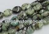 CTU412 15.5 inches 8*12mm oval African turquoise beads wholesale