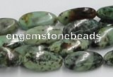 CTU414 15.5 inches 10*18mm oval African turquoise beads wholesale