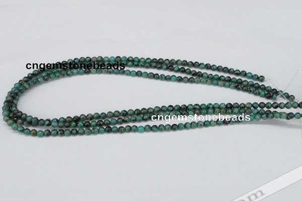 CTU425 15.5 inches 4mm round African turquoise beads wholesale