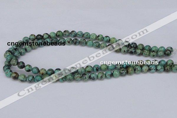 CTU427 15.5 inches 8mm round African turquoise beads wholesale