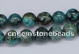 CTU428 15.5 inches 10mm round African turquoise beads wholesale