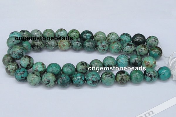 CTU431 15.5 inches 16mm round African turquoise beads wholesale