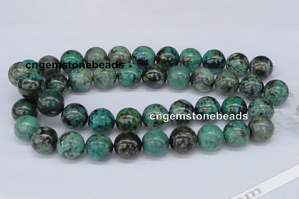 CTU432 15.5 inches 18mm round African turquoise beads wholesale