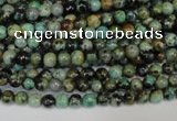 CTU480 15.5 inches 4mm round African turquoise beads wholesale