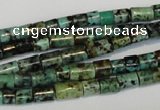 CTU485 15.5 inches 5*5mm - 5*8mm tube African turquoise beads wholesale