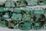 CTU495 15.5 inches 10*14mm rectangle African turquoise beads wholesale