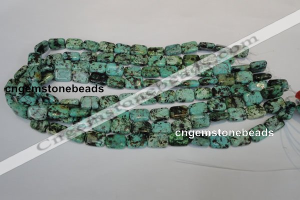 CTU495 15.5 inches 10*14mm rectangle African turquoise beads wholesale