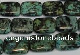 CTU497 15.5 inches 13*18mm rectangle African turquoise beads wholesale