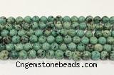 CTU515 15.5 inches 8mm round African turquoise beads wholesale