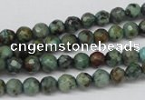 CTU551 15.5 inches 6mm faceted round African turquoise beads