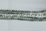 CTU563 15.5 inches 6mm round matte african turquoise beads