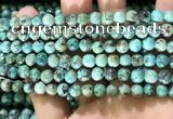 CTU571 15.5 inches 6mm round african turquoise beads wholesale