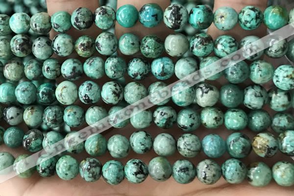 CTU581 15.5 inches 6mm round natural african turquoise beads