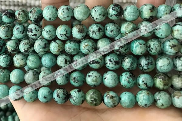 CTU582 15.5 inches 8mm round natural african turquoise beads