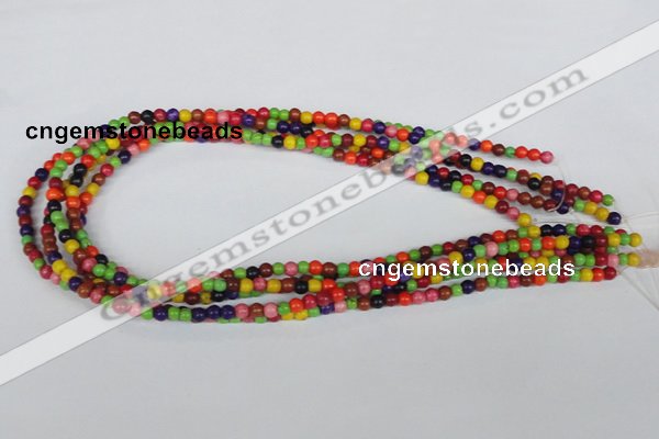 CTU700 15.5 inches 5mm round dyed turquoise beads wholesale