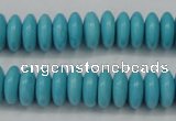 CTU880 15.5 inches 5*8mm rondelle dyed turquoise beads wholesale