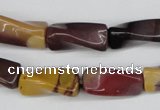 CTW125 15.5 inches 9*20mm twisted trihedron mookaite gemstone beads