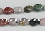 CTW149 15.5 inches 8*11mm twisted rice ocean agate gemstone beads