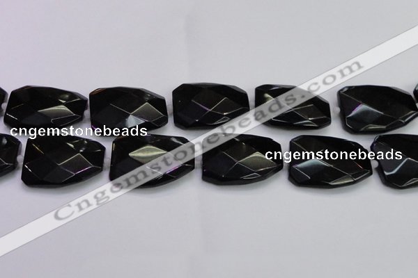 CTW513 15.5 inches 30*40mm faceted & twisted synthetic quartz beads