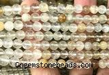 CTZ21 15 inches 6mm round yellow topaz quartz beads wholesale