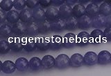 CTZ500 15.5 inches 4mm round natural tanzanite gemstone beads