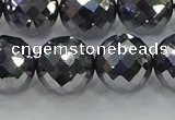 CTZ615 15.5 inches 14mm faceted round terahertz beads wholesale