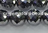 CTZ615 15.5 inches 14mm faceted round terahertz beads wholesale