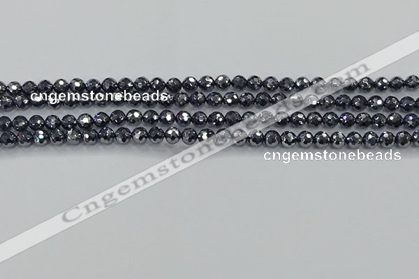 CTZ620 15.5 inches 4mm faceted round terahertz beads wholesale