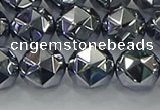 CTZ633 15.5 inches 10mm faceted nuggets terahertz beads wholesale