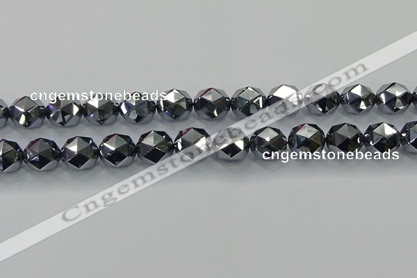 CTZ634 15.5 inches 12mm faceted nuggets terahertz beads wholesale