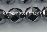 CTZ635 15.5 inches 14mm faceted nuggets terahertz beads wholesale