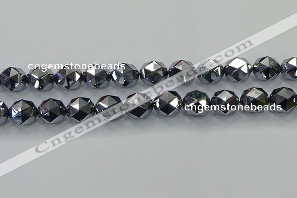 CTZ635 15.5 inches 14mm faceted nuggets terahertz beads wholesale