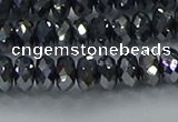 CTZ644 15.5 inches 4*6mm faceted rondelle terahertz beads wholesale