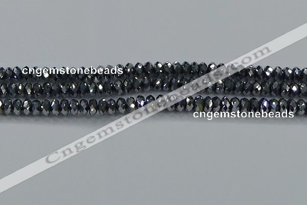 CTZ644 15.5 inches 4*6mm faceted rondelle terahertz beads wholesale