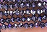 CTZ651 15.5 inches 2mm faceted round tiny terahertz beads