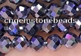 CTZ653 15.5 inches 4mm faceted round tiny terahertz beads