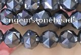 CTZ655 15.5 inches 6mm faceted nuggets terahertz beads wholesale