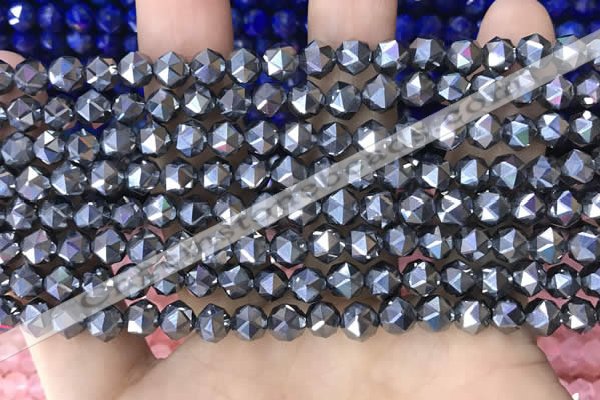 CTZ655 15.5 inches 6mm faceted nuggets terahertz beads wholesale