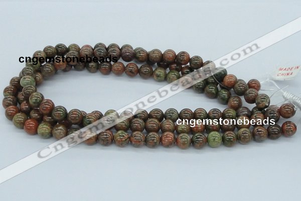 CUG03 15.5 inches 10mm round unakite gemstone beads wholesale