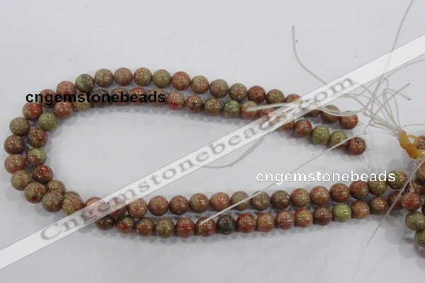 CUG102 15.5 inches 8mm round Chinese unakite beads wholesale