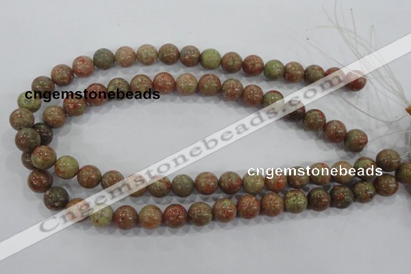 CUG104 15.5 inches 12mm round Chinese unakite beads wholesale