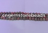 CUG180 15.5 inches 4mm round matte unakite gemstone beads