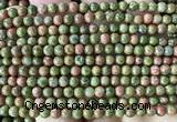 CUG212 15 inches 4mm round unakite beads wholesale